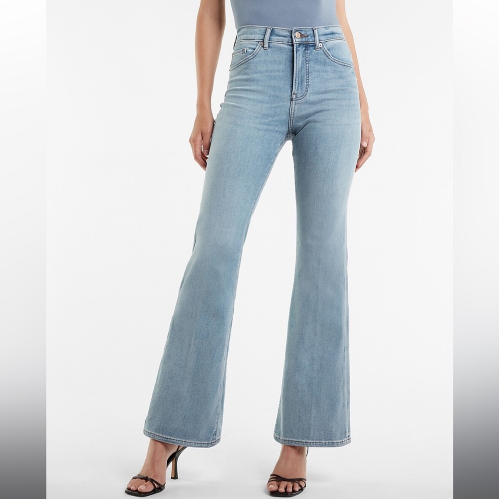 Express High Rise Flare Jeans